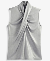 I.n.c. International Concepts Women's Shine Cross-Neck Tank Top, Macy's Exclusive