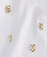 I.n.c. International Concepts Women's Cotton Embellished Tee, Macy's Exclusive