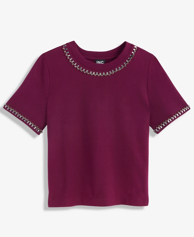 I.n.c. International Concepts Women's Embellished T-Shirt