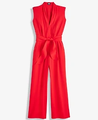 I.n.c. International Concepts Women's Sleeveless Shawl-Collar Jumpsuit, Macy's Exclusive