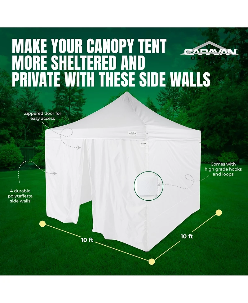 Caravan Canopy 10 x 10 Foot Commercial Tent Sidewalls (Sidewalls Only)
