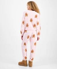 Planet Heart Juniors Teddy Knit Gingerbread Man Long Sleeve Top Teddy Knit Gingerbread Man Pants