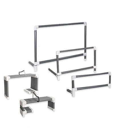 Prism Fitness 12-18 Inches Smart Adjustable-Height Workout Hurdles, Set of 3