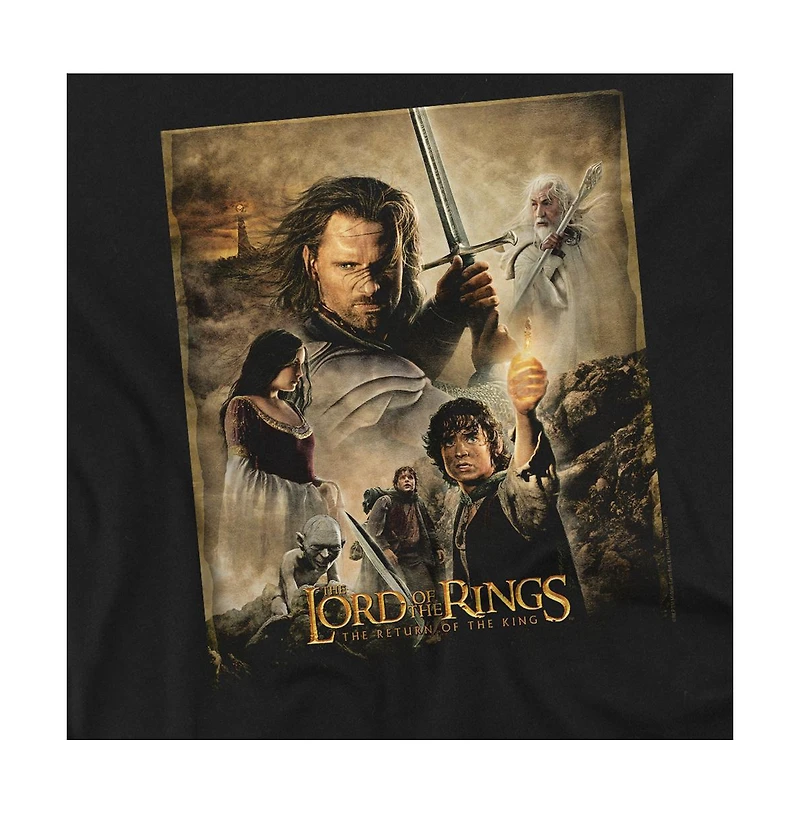 Logovision Men's Lord of The Rings Rotk Poster T Shirt