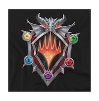 Logovision Men's Magic X D & Adventures The Forgotten Realms Afr Shield Logo T Shirt