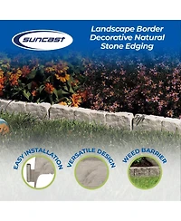 Suncast Landscape Border Decorative Stone Edging