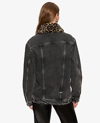 Sanctuary Women's Long Sleeve Boyfriend Trucker Jacket
