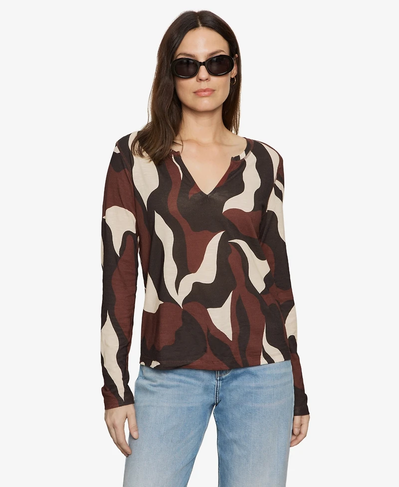 Sanctuary Women's Printed Long-Sleeve T-Shirt
