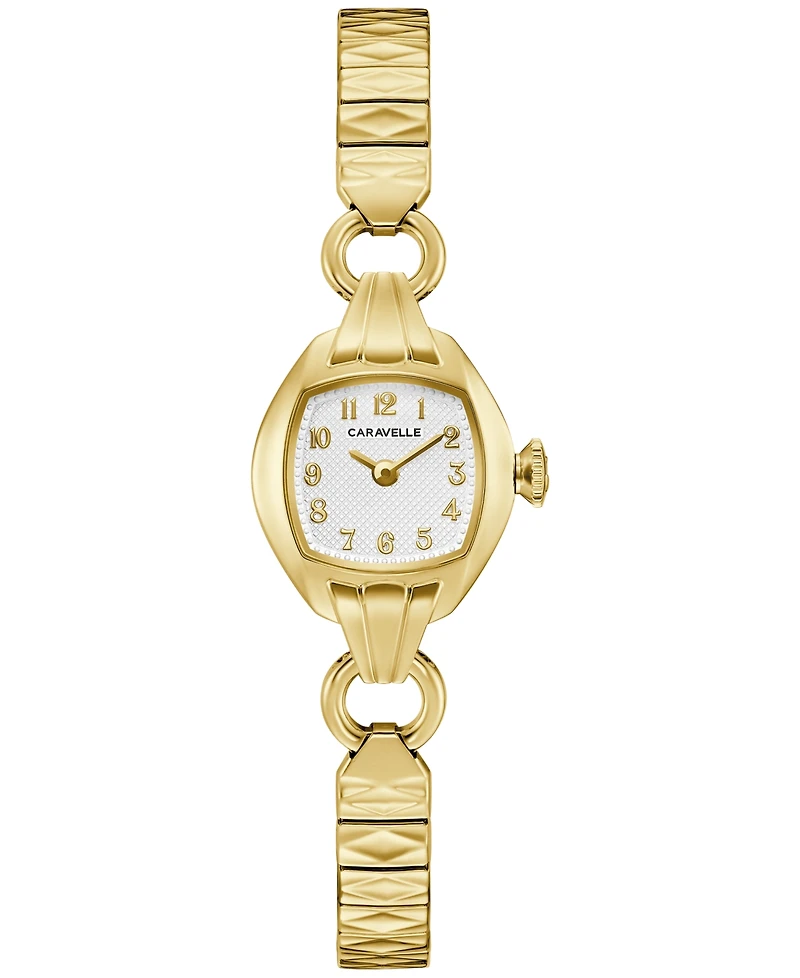 Caravelle Women's Vintage Classic Gold-Tone Stainless Steel Expansion Watch, 19mm