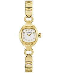 Caravelle Women's Vintage Classic Gold-Tone Stainless Steel Expansion Watch, 19mm