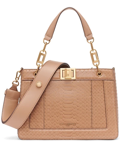 Karl Lagerfeld Paris Ivette Top Zip Satchel Bag