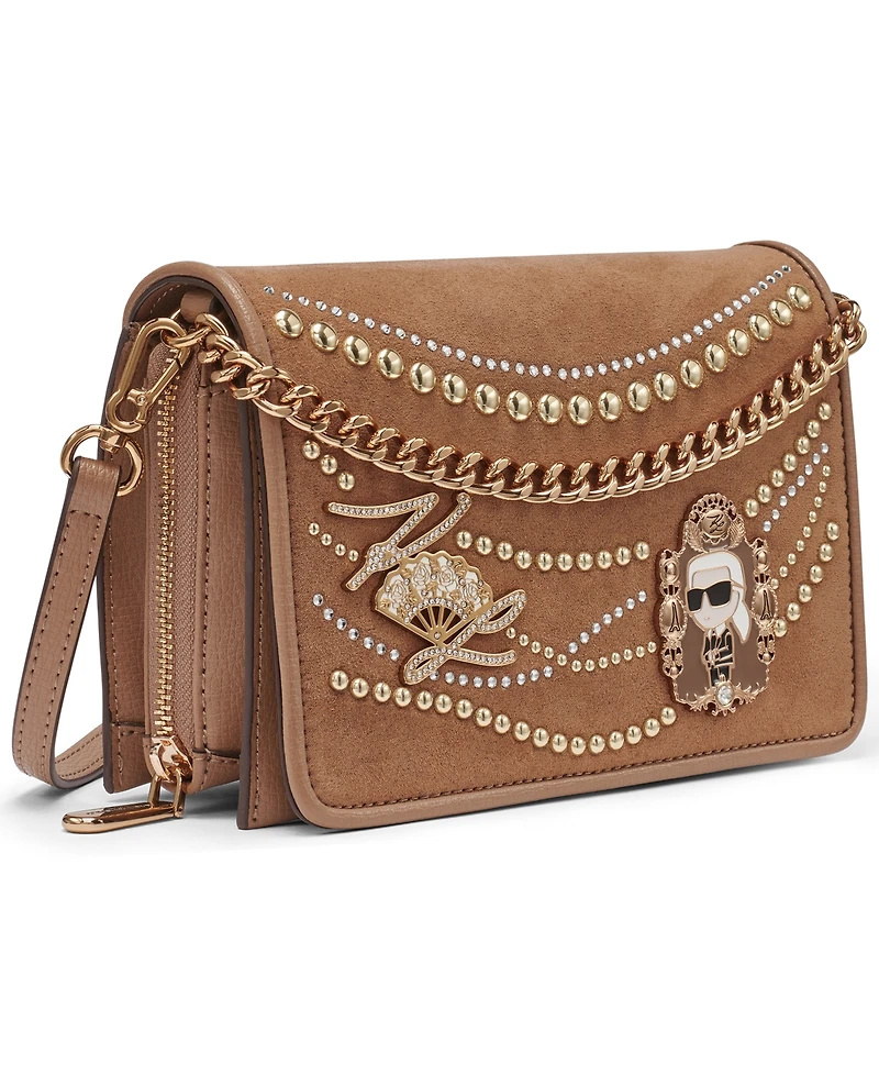 Karl Lagerfeld Paris Lourdes Mini Crossbody Bag