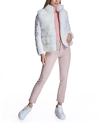 Julia & Stella by Maximilian Women's Cashmere Goat Trimmed Puffer Jacket