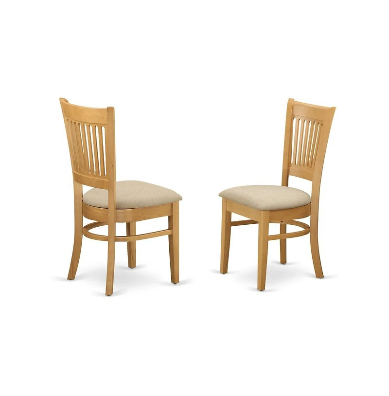East West Furniture 3 Pc Dining room set - Kitchen dinette Table and 2 Dining Chairs