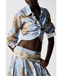 Desigual Women's Suede-effect belt