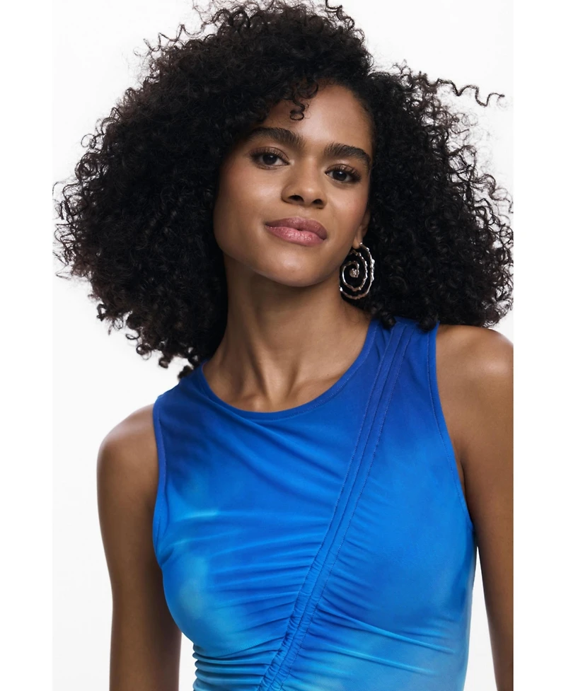 Desigual Women's Draped sleeveless dress