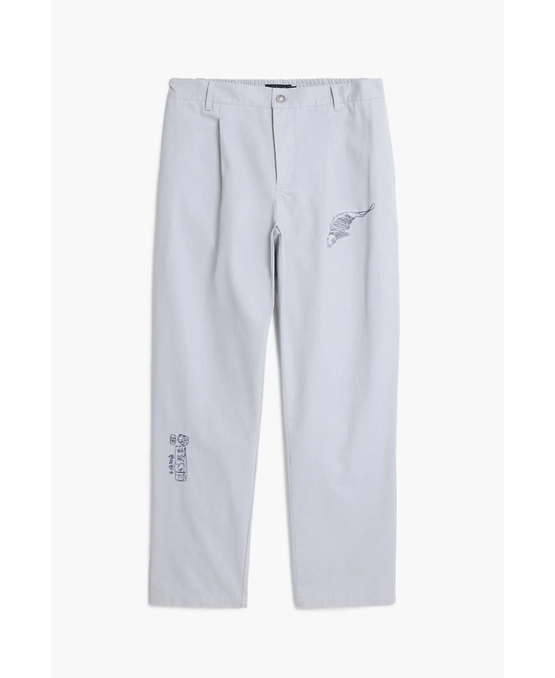 Desigual Men's Tailored long trousers with embroidery