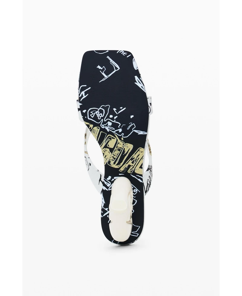 Desigual Women's Heart heel sandal