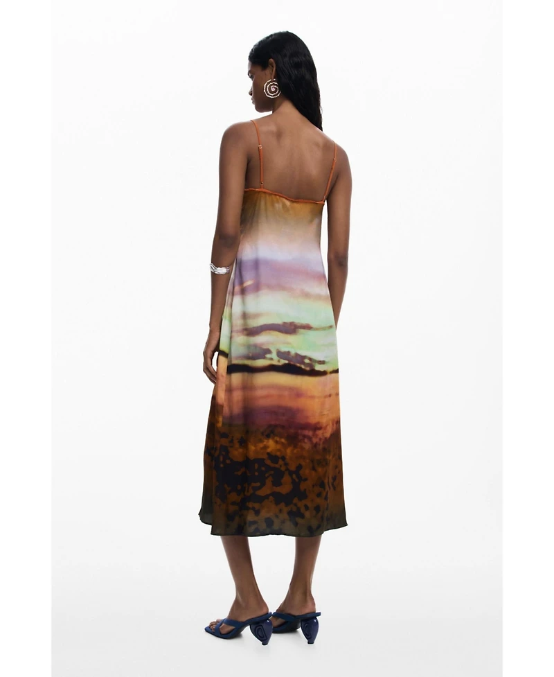 Desigual Women's Long sunset strap dress