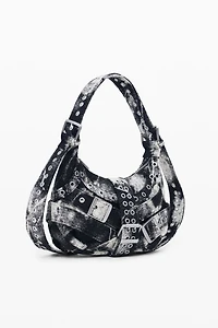 Desigual Women's Printed medium bag with buckles