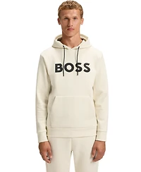 Boss by Hugo Men's Cotton-Blend Logo Hoodie
