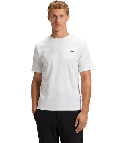 Boss by Hugo Men's Mercerised-Cotton T-Shirt