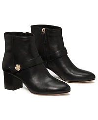 kate spade new york Women's Decorative Flower Block Heel Ankle Booties