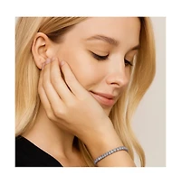 Princess Cut Cubic Zirconia Tennis Bracelet