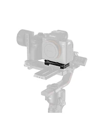 SmallRig Arca-Swiss Quick Release Mount Plate with AirTag Compartment for Select Sony Cameras, Black