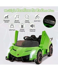 Licensed Lamborghini 4WD Kids Ride-on Sports Car 12V Electric Vehicle with Remote