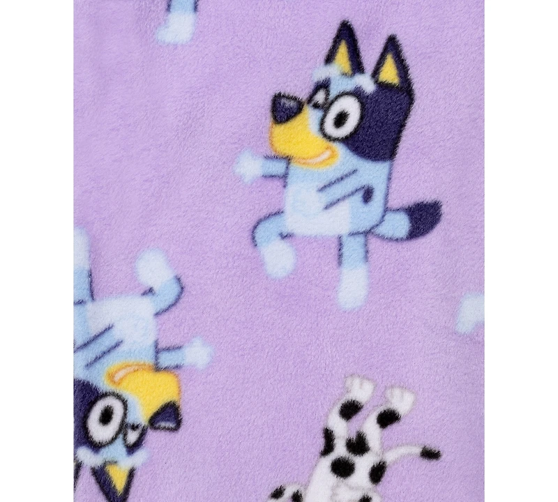 Ame Girls 2T-4T 2-Piece Bluey Top and Open Leg Pants Pajama Set