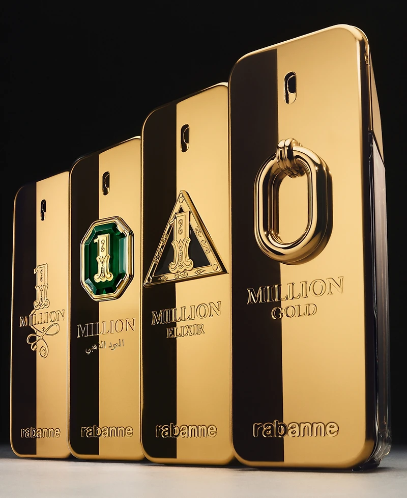 Rabanne 1 Million Golden Oud Parfum Intense Natural Spray, 3.4 oz.