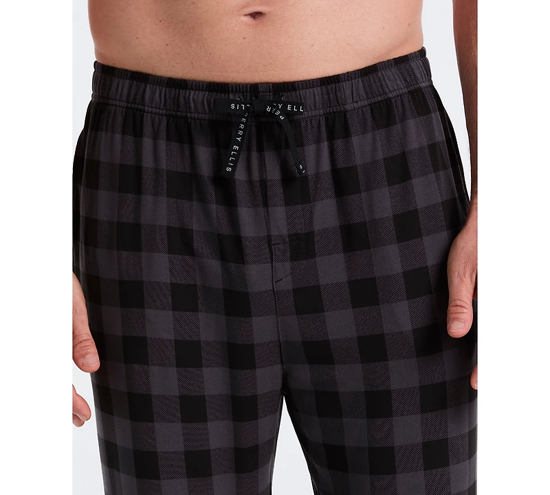 Perry Ellis Portfolio Men's Deluxe Touch Buffalo Plaid Sleep Pants