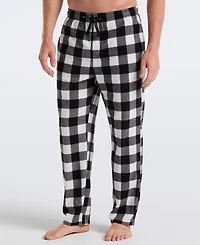 Perry Ellis Portfolio Men's Fleece Buffalo Plaid Print Sleep Pants