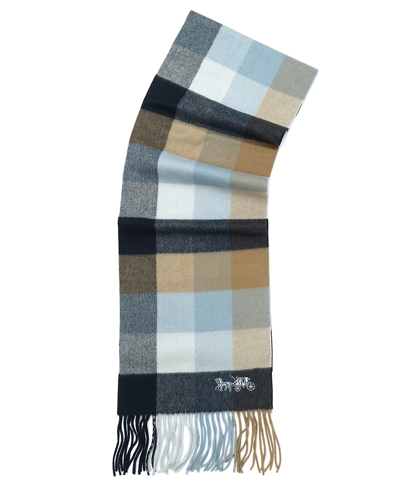 Coach Women's Multicolored Check Muffler Scarf