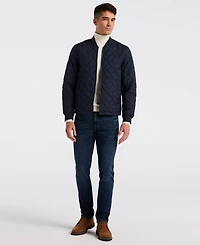 Perry Ellis Men's Geometric Quilted Jacket