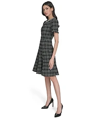 Eliza J Women's Crewneck Tweed Dress