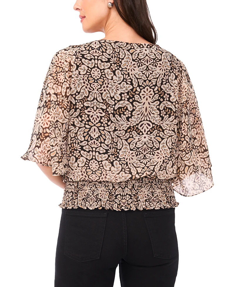 Sam & Jess Women's Smocked-Waist Top