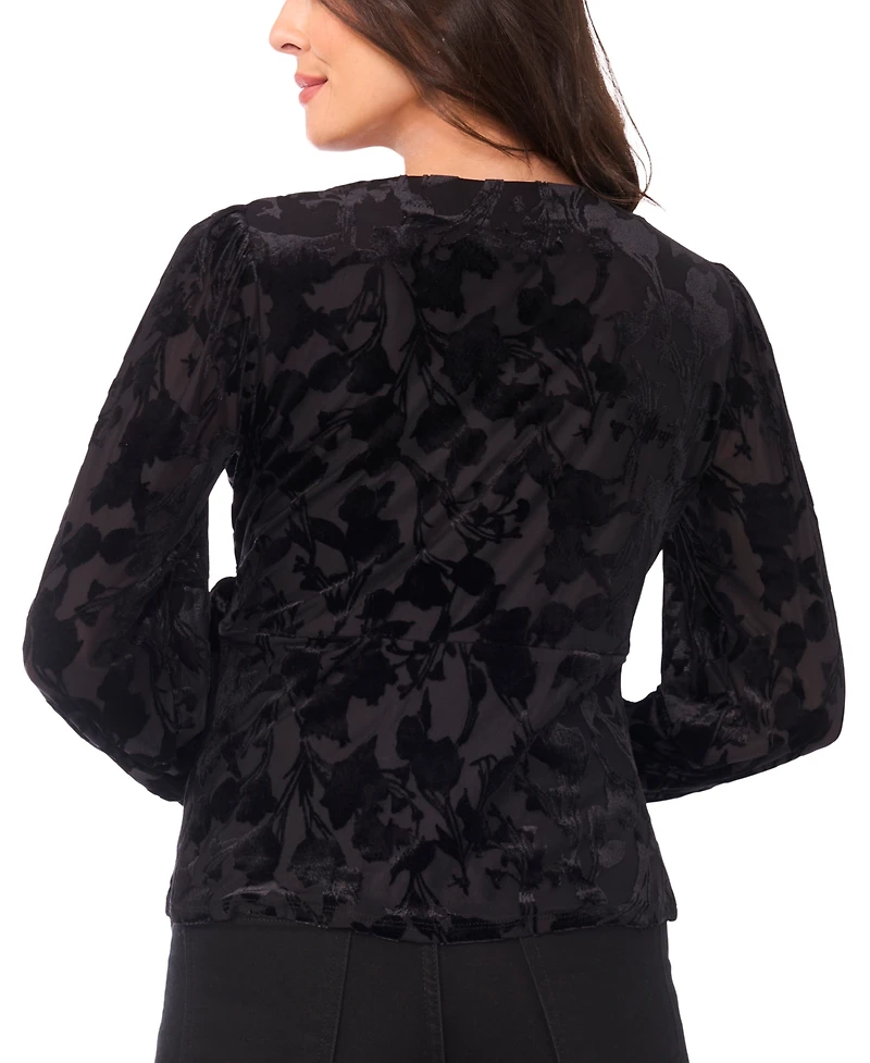 Sam & Jess Women's V-Neck Wrap Top