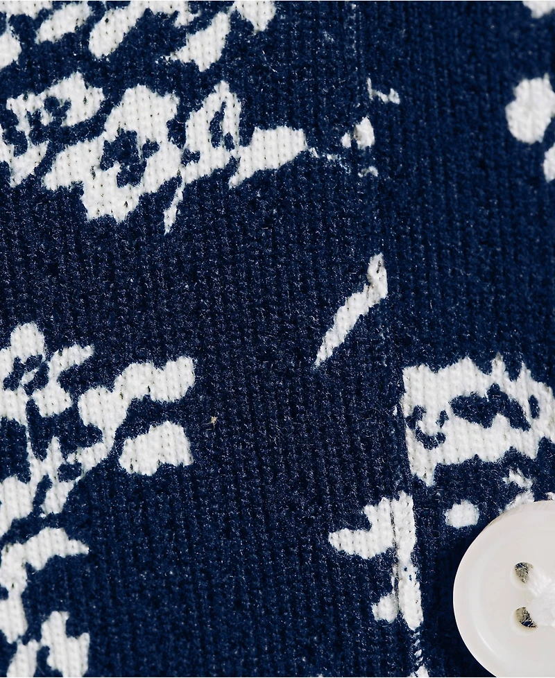 Lands' End Women's Pointelle Long Sleeve Sleep Cardigan