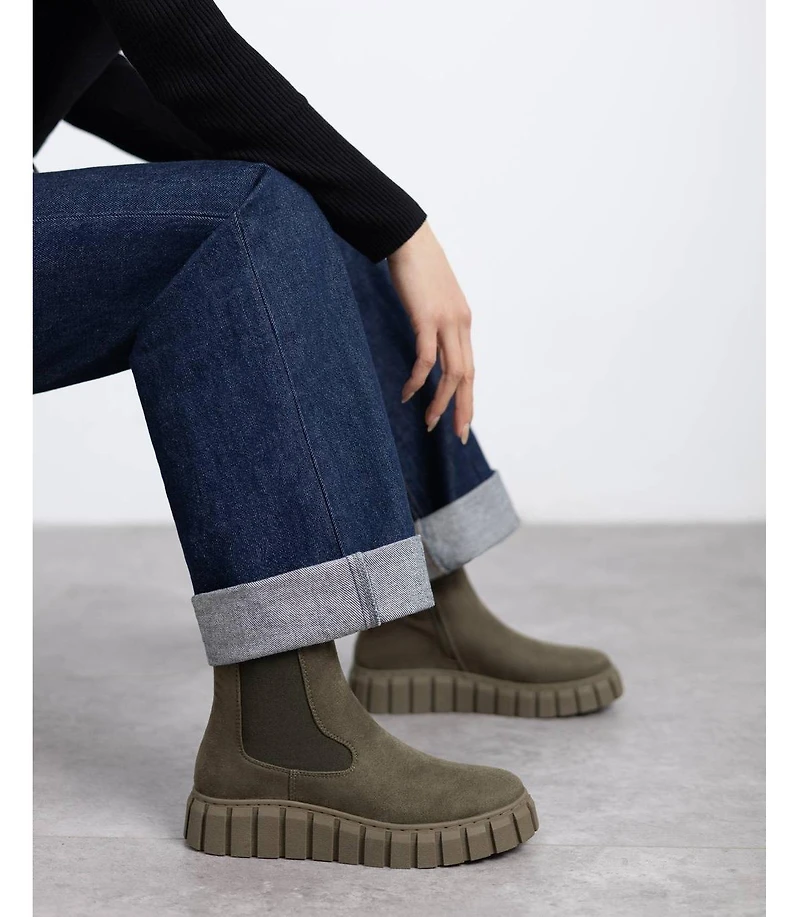 Xti Women's Comfort Chelsea Suede Booties Refresh Collection By