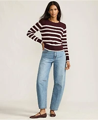 Lands' End Women's Drifter Modern Cable Crew Sweater