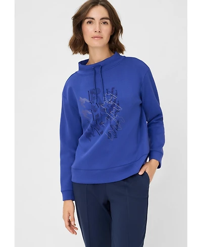 Olsen Women's Scuba Jersey Embellished Top