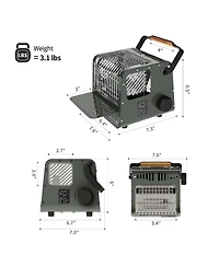 Naturehike 3 1 Portable Heater&Stove,50oz Outdoor Gas Stove,Camping Heaters,Heater Warming Stove,Adjustable Temperature,Over-Voltage Protection