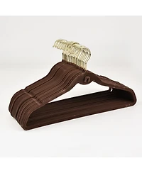 Trio Essentials 20PK Heavy Duty Velvet Hangers with Cascade Hook