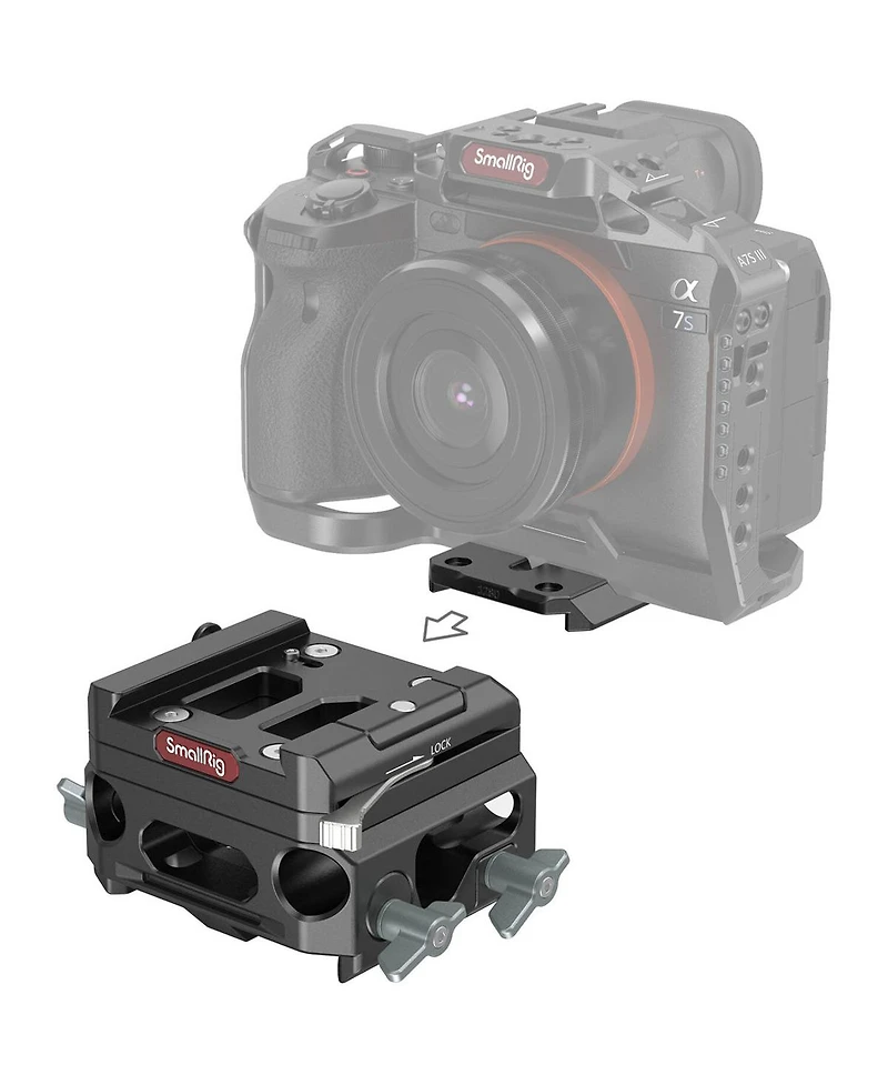 SmallRig 3067 Lightweight Baseplate with Dual 15mm Rod Clamp, Magnesium Alloy version