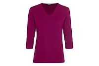 Olsen 3/4 Sleeve V-Neck T-Shirt