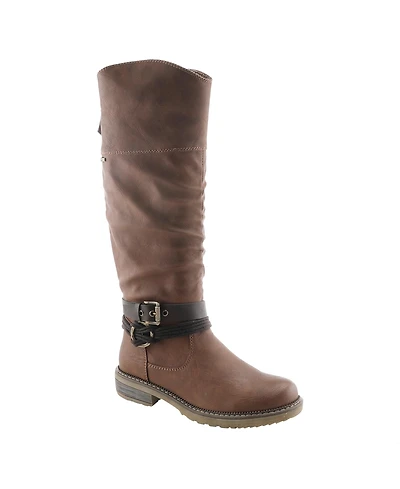 Spring Step Mangie Tall Boot with Extended Calf Zipper and Shock-Absorbing Sole