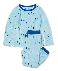 Lands' End Kids Long Sleeve Plush Fleece Pajama Set