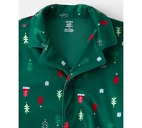 Carter's Adult Men or Women 2-Piece Christmas Tree Print Pajama Set